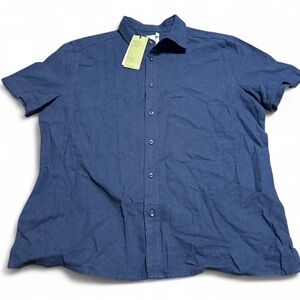 Goodfellow & Co Blue short sleeve button-up shirt #mensfashion Size L